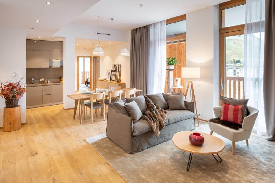 Luxury loft and apartments to buy in andermatt Switzerland picture shows Inside luxury penthouse apartment in Andermatt Switzerland